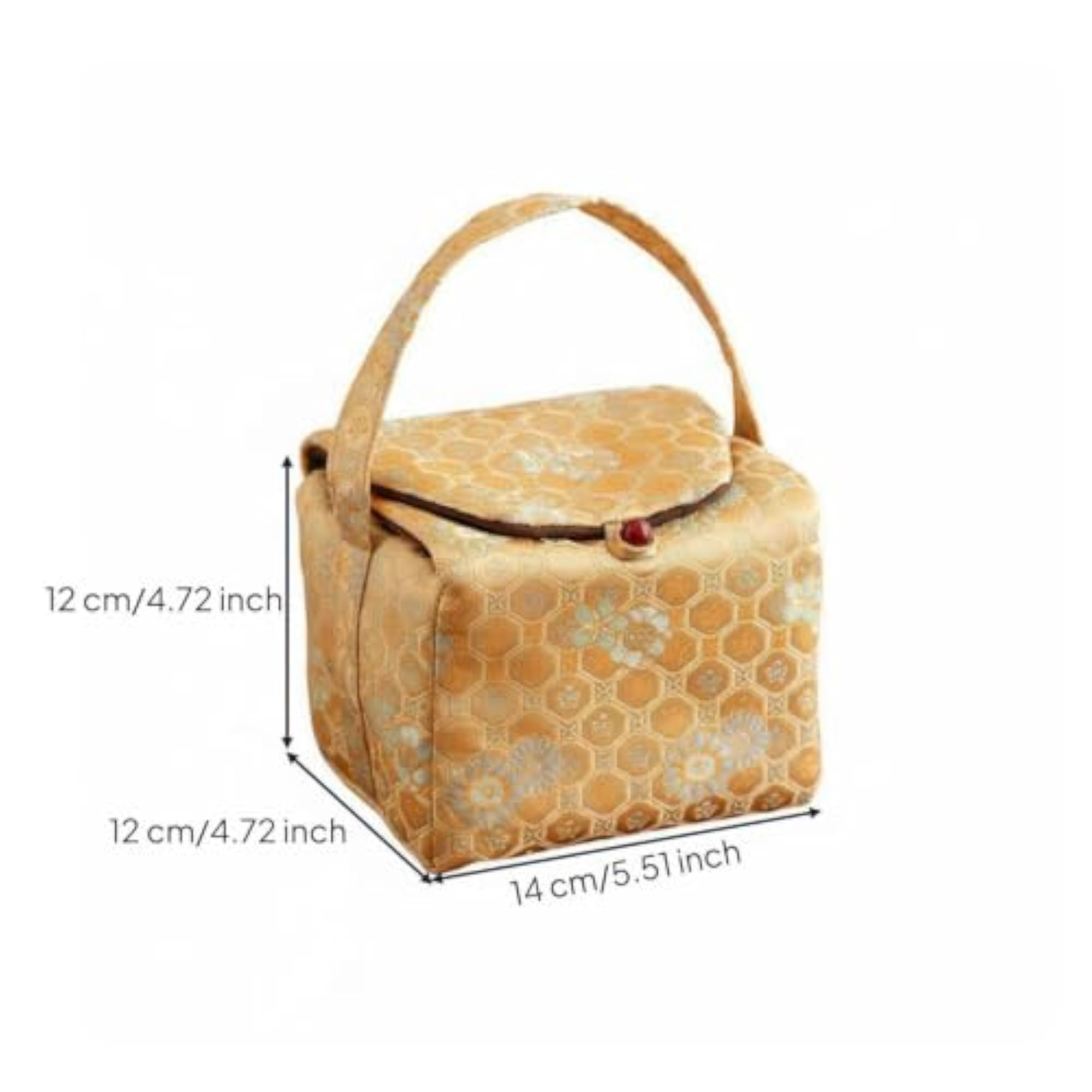 Portable Tea Ware Storage Case, Handmade Chinese Style