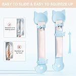 PETPAWLOVELY-3PCS Cat Treat Spoon Squeeze,Cat Strip Feeder Spoon,Multi-Function Cat Treat Dispenser Spoon,Easy Feeding Cat Spoon for Licky Treats,Cat Spoons&Cat Food Spoon for Wet Food(3 Color) - Image 4