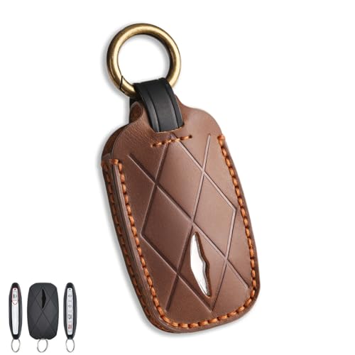 Coque de protection clé Hyundai et Genesis Electrified G80 GV70 marron à 5 boutons
