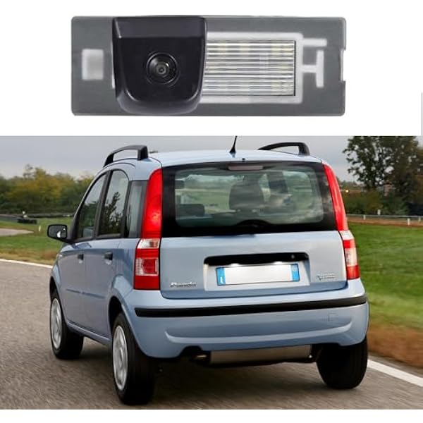 HD kamera cofania noktowizor samochodowy widok z tyłu kamera wspomagająca parkowanie system cofania, do FIAT Panda Mk3 Mk4 typ 169 312 319 2003-2012 (OEM: 71734797,71771501)