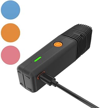Storz & Bickel Veazy Portable Dry Herb Vaporizer - Hybrid Heating Convection+Conduction, Button Control and Web App, Ceramic Chamber, USB-C, Compact Design (Blue)