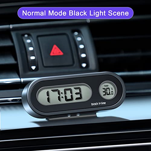 2 Pack Car Clock 2 in 1 Car Digital Clock with Thermometer Vehicle Dashboard Clock for Universal Cars - Image 6