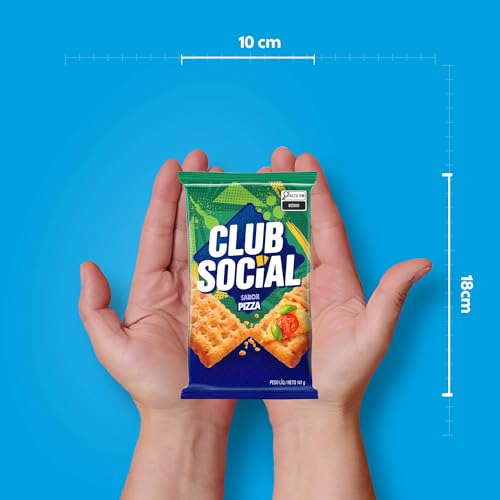Biscoito Salgado Club Social regular pizza multipack 141g