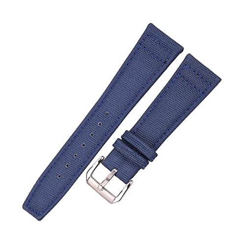 [SADHUWRQC] vXgbv LoXiC + {vvohA20mm 21mm 22mm ubN O[ u[AfB[X Y voh Xgbv sobNt p(Blue Silver Buckle,22mm)