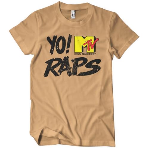 T-shirt Yo! MTV Raps homme en coton durable pour éviter les logos qui s'effacent