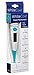 White Coat Fast Reading Digital Thermometer for Oral Rectal and Underarm Use with Flexible Tip and Fever Body Temperature Indicator for Baby Child Adult and Pets, Bonus 30 Probe Covers Included