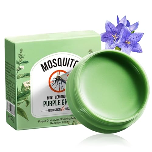 Mosquito Bite Relief - Mosquito Balm with Purple Grass - Natural Bite and Sting Relief Cream for Insect Bites - Family Use & Hiking, Camping, Travel Essentials