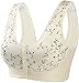 Soutiens-gorge à boutons avant pratiques de la reine pour femmes, soutien-gorge sans fil en coton à fermoir avant