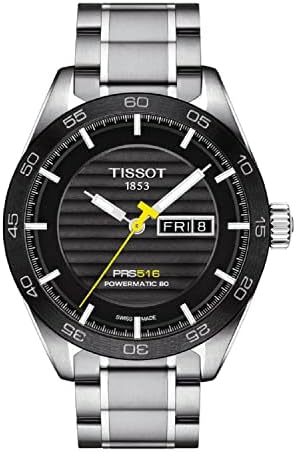 Amazon.com: Tissot Men's PRS 516 Powermatic 80 316L Stainless Steel case  with Ceramic Bezel Automatic Watch Strap, Grey, 20 (Model: T1004301105100)  : Clothing, Shoes \u0026 Jewelry