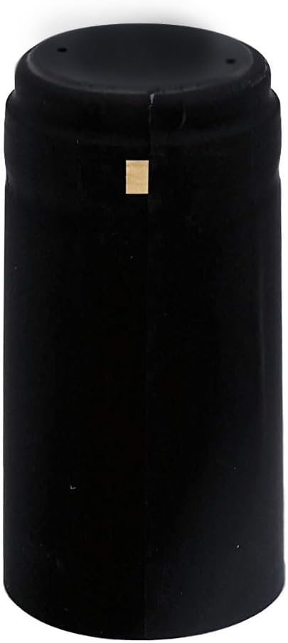 30 Black PVC Shrink Capsules