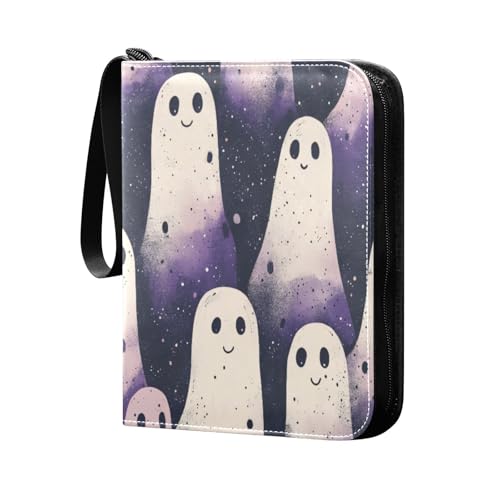 Raccoglitore per carte con fantasmi dei cartoni animati 4 tasche 400 porta da gioco album di organizer per da calcio baseball