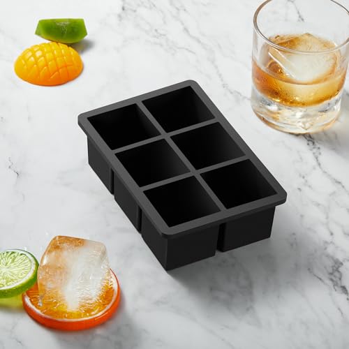 Acookee SQUARE LARGE ICE TRAY MOLDS Large Silicone Ice Cube Tray thumb #4