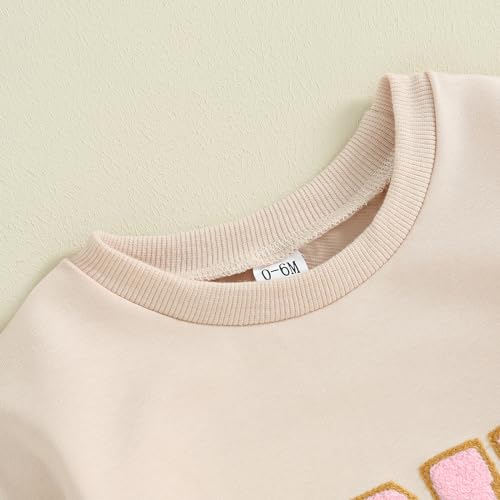 Toddler Kids Baby Girl Boy Birthday Outfit Letter Embroidery Long sleeve Birthday Shirt/Romper Cake Smash Outfits3