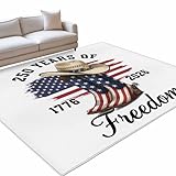 5x7 Area Rug Rectangle 250th Anniversary Washable Rug...