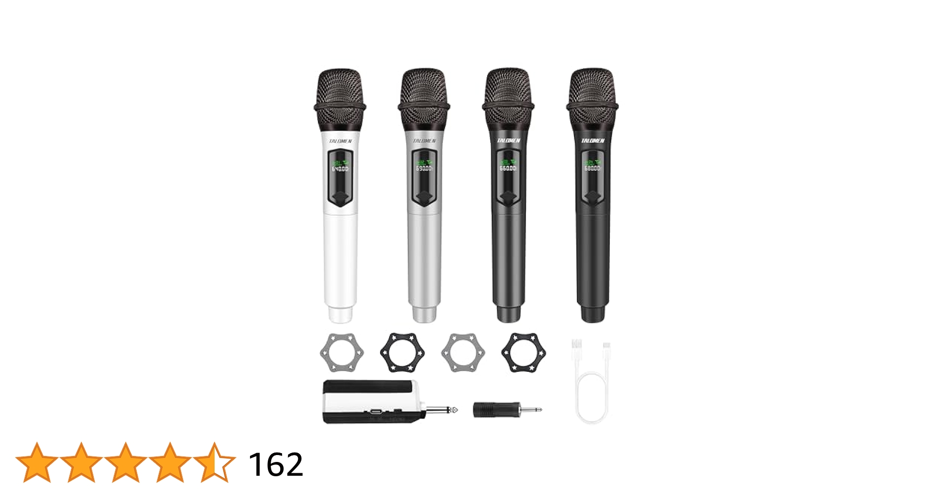 TALOMEN　ワイヤレスマイク4本＋レシバーセット　K604-WSGB TALOMEN ワイヤレスマイク4本＋レシバーセット K604-WSGB Amazon