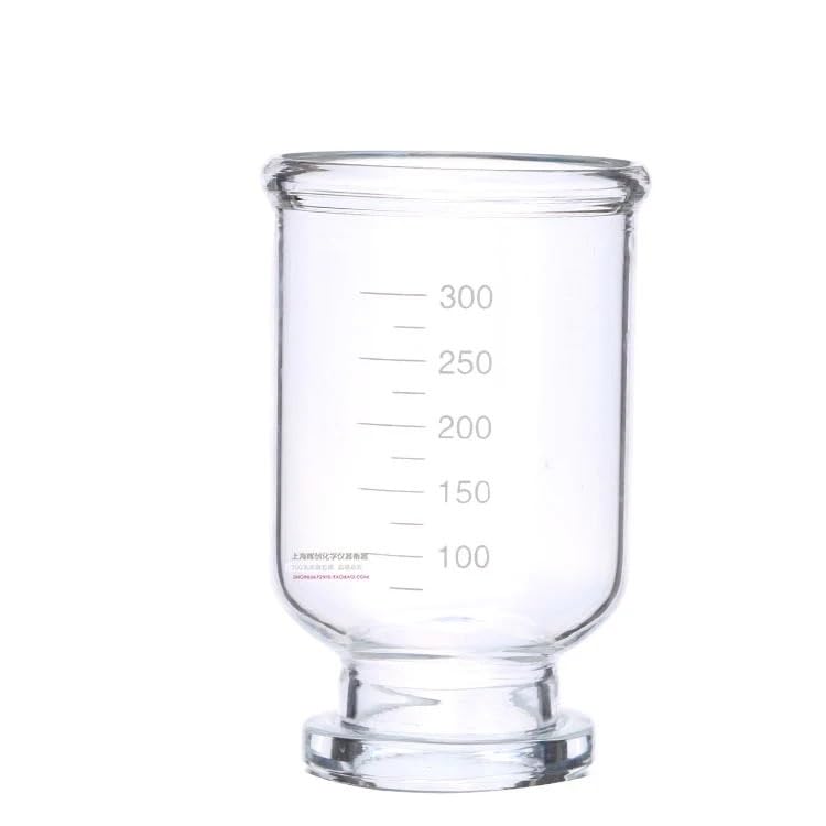 Aparato de filtración al vacío de 1000 ml con tubo de goma, núcleo de arena de vidrio, unidad de filtro de solventes líquidos, equipo de laboratorio (membrana)(Beaker)
