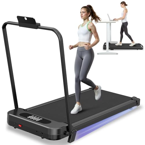 Dskeuzeew Walking Pad treadmill 7% Incline Foldable with Handle Bar, 8KM/H Folding Running Machine...