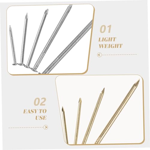 Image of DOITOOL 400pcs Assorted Wall Hanging Nails Picture Frame Hardware for Easy Installation of Artwork and Decorations Multiple