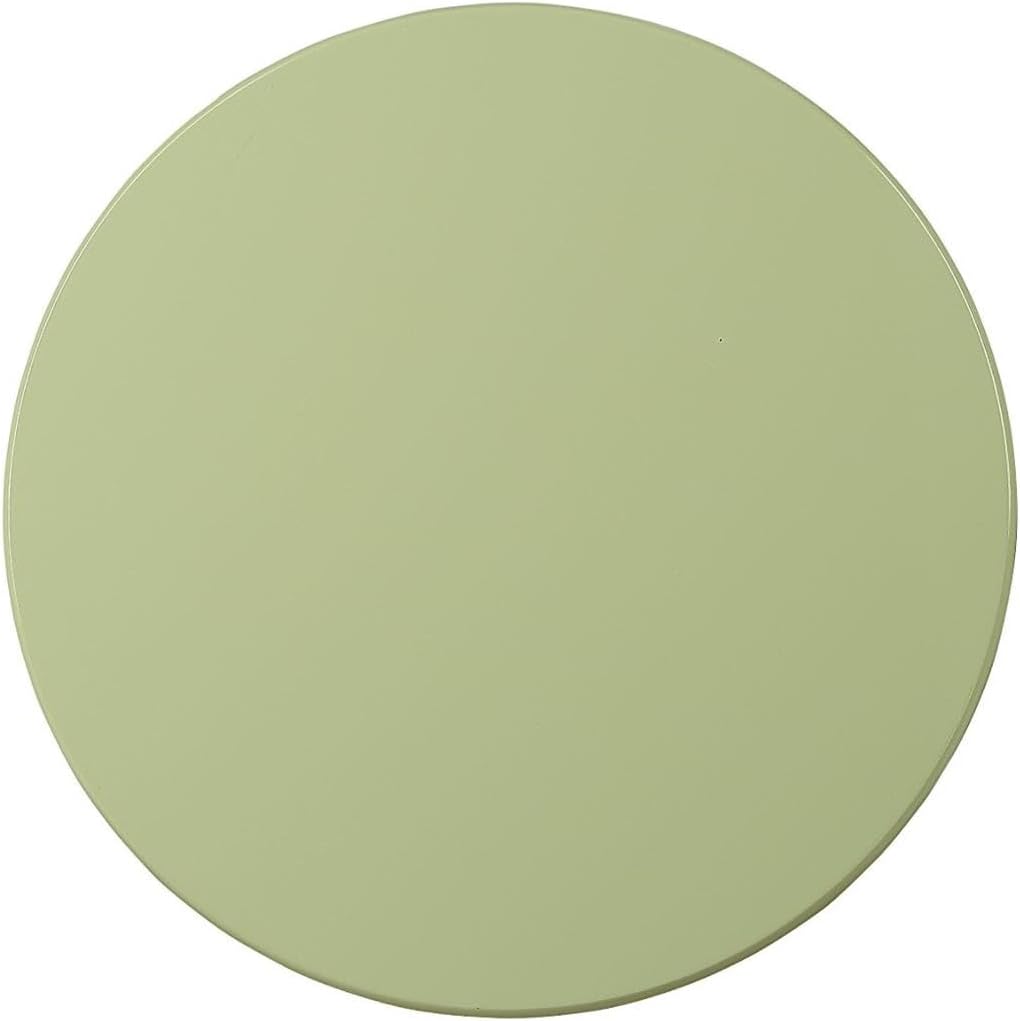 Acme Alger Wooden Round End Table in Light Green