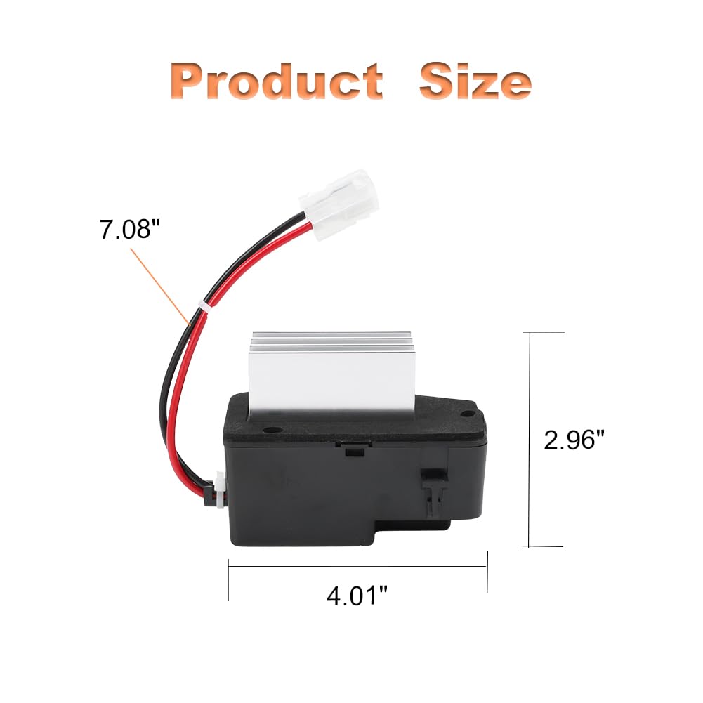 HVAC Blower Motor Resistor Compatible with Jeep ZJ Series Grand Cherokee 1997-1998 Blower Motor Resistor Replacement for 4883692AA RU201 20117 2BMR0271 4P1499 19194746
