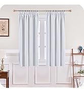 MRTREES Cortinas Opacas Termicas Aislantes Cortina Corta Fruncida Moderna para Salon Dormitorio I...