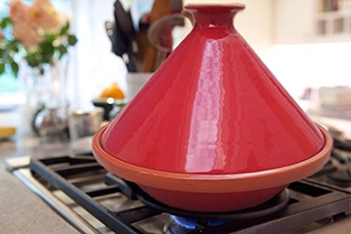 Raphael Rozen, Tagine Cooking Pot, Authentic Handmade Clay Cookware, 10 Quarts Family Size With Recipe Book #TOP3