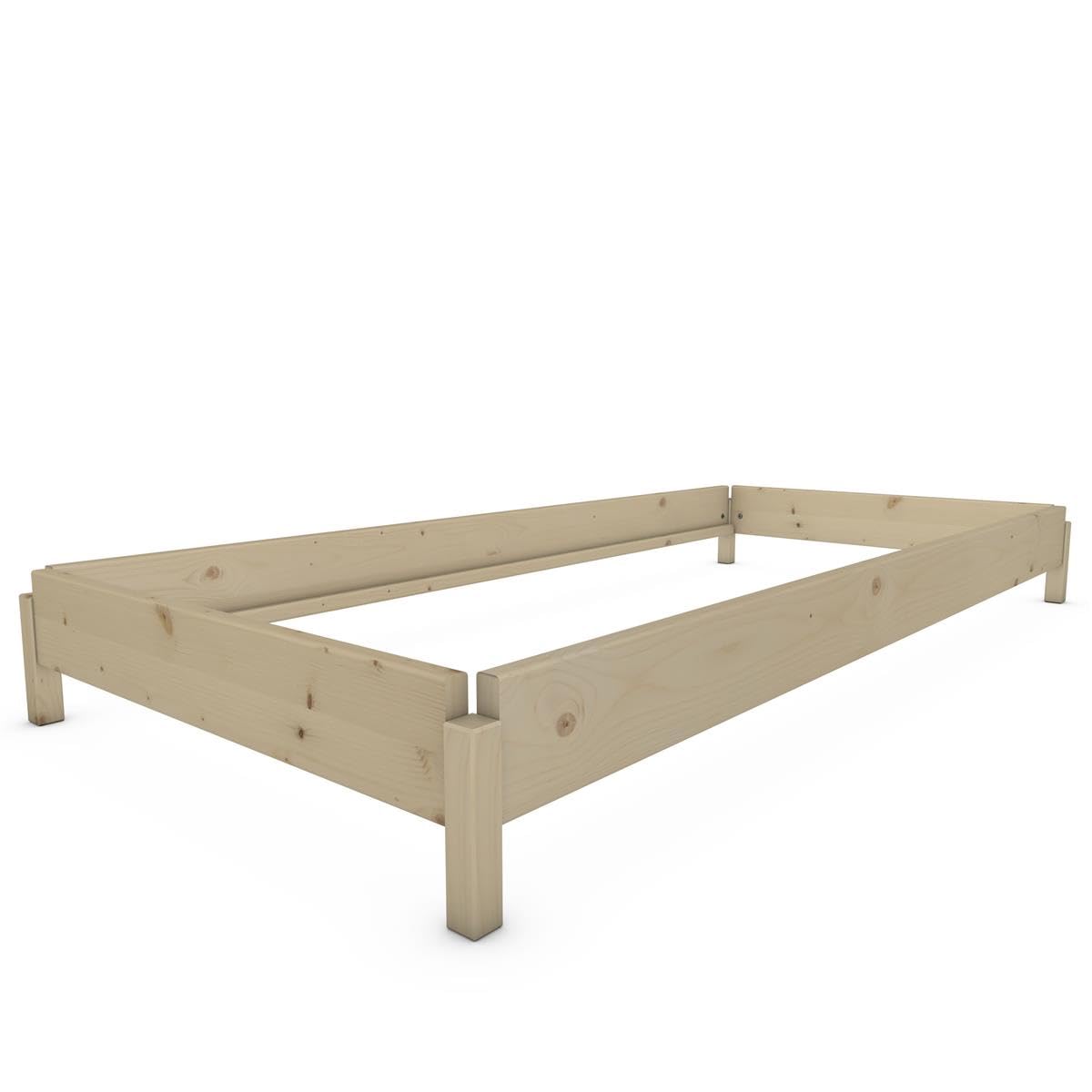 TUGA - Holztech Stapelbett Horst 90 cm x 190 cm 24 cm Fichte
