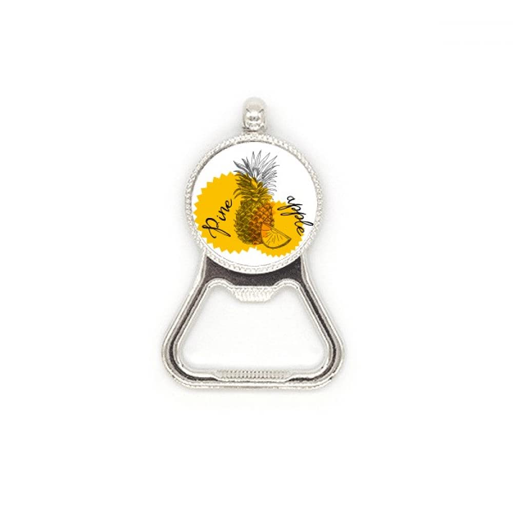 Ouvre-bouteille ananas jaune en acier inoxydable, cadeau idéal original