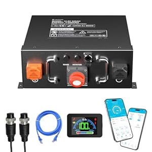FEENCE LiFePO4 320Ah 12V Batterie, ECE R10 Wohnmobil-Untersitz-Batterie, 4096Wh Lithium Akku mit 250A BMS, Perfekter Ersetzen Blei-Säure für Wohnmobile, Solaranlage, Solarpanel Kit