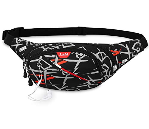 Bioasis Riñonera Deportiva, Riñonera Running Impermeables con Bandas para el Sudor Cinturón y Tiras Ajustables para Deportes Aire Libre Viaje Correr al Ciclismo Paseo