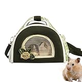 ✅ Poignée confortable : notre cage de transport pour petits animaux de compagnie dispose d'une poignée épaisse et raffinée qui assure une prise en main confortable, même lorsque la cage de transport est déployée. Le design renforcé empêche la pression sur vos mains et assure une expérience de port sans stress pour vous et votre ami à fourrure.