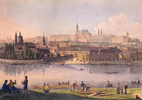 Château de Prague murale tableaux toile pour habiller un mur vide avec élégance 60x90 cm