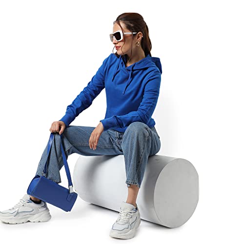 Image of Campus Sutra Women cotton Premium Zipper Hoodie-Grey