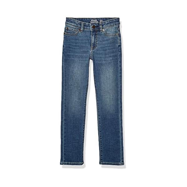 Amazon Essentials Kids Boys Stretch Slim-Fit Jeans, Everest Medium Wash, 6 Husky