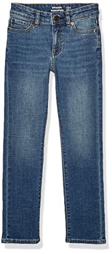 Amazon Essentials Kids Boys Stretch Slim-Fit Jeans, Everest Medium Wash, 6 Husky