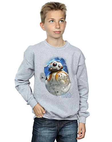 Image of Star Wars Boys The Last Jedi BB-8 Brushed Sweatshirt 12-13 years Sport Grey