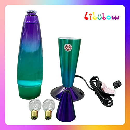 Image of 16 Inch Rainbow Motion Lamp, 2 Bulbs, Aurora Lamp, Night Light, Relaxing Mood Lighting for Adults, Home Office Decor, Birthday Present, Green Blue Purple
