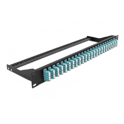 DELOCK 43395 - LWL Patchpanel, 19", 24-Port, SC Duplex, 1HE, aqua