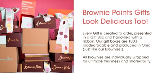 Brownie Points 30 Baby Brownies Gift Box. Individually Wrapped-Fudge Chocolate Brownies Gourmet Gift For Him thumb #4