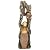 Autodaya 42.7" Tall Outdoor Water Fountain with LED Lights, 3-Tier Rainforest Waterfall Tree Trunk and Jar Garden Fountain, Ideal for Serene Relaxing Patio, Yard or Porch