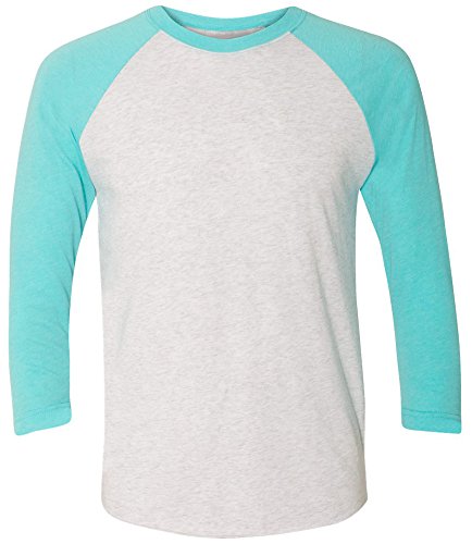 Joe's USA Unisex Tri-Blend Baseball Raglan Tee Sizes XS-3XL