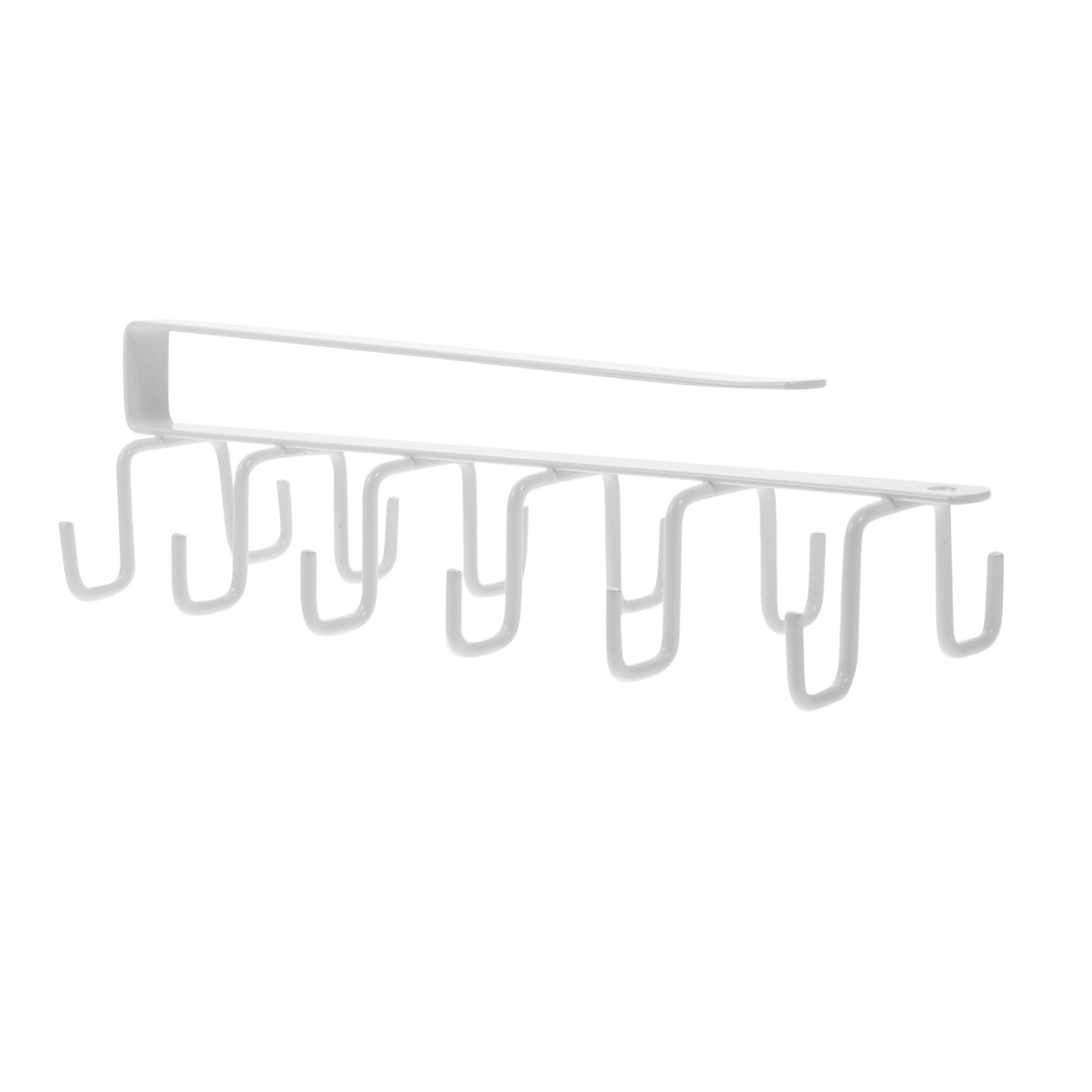 MAGICLULU 3 pezzi Portautensili Sottopensile Bianco Ganci Antiruggine per Tazze e Oggetti Mensola Appendibile da Parete Facile da Installare per Organizzazione Cucina