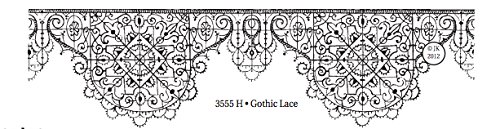 JudiKins Gothic Lace Wood Mounted Rubber Stamp - 3555H