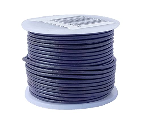 Cords Essentials Round Genuine Leather String Cord, Rope for Jewelry Making Necklaces, Bracelets, Kumihimo Braiding, Wraps - Image 4