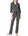 Mae Women's Notch Collar 3/4 Sleeve Pajama Set