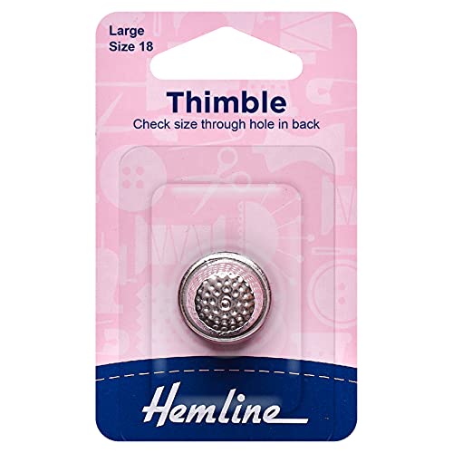 Hemline Large Metal Thimble Size 18 #TOP13