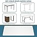 Tangkula Universal Relevance Table Top, One-Piece Solid Table Top for Standard & Standing Desk Frame, 48 x 30 inch Countertop Rectangular Office Relevance Tabletop w/ 2 Cable Management Holes, White