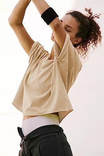 women39s summer short sleeve crop tops casual basic cotton athletic yoga running t-shirts