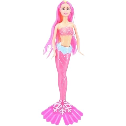 PEBBLE HUG Pink Mermaid Princess Doll Set Cover
