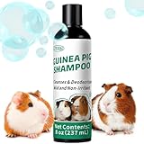 Guinea Pig Shampoo 8 oz - Naturally Effective Shine Skin & Coat Formula - NO Fragrance, Hypoallergenic, Relieves Dry, Itchy Skin, Eliminates Odors